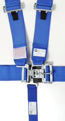 RaceQuip 711021 SFI 16.1 Latch and Link 5-Point Racing Harness Set (Blue)