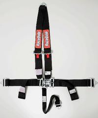 RaceQuip 713003 SFI 16.1 V-Type Latch and Link 4-Point Racing Harness Set (Black)