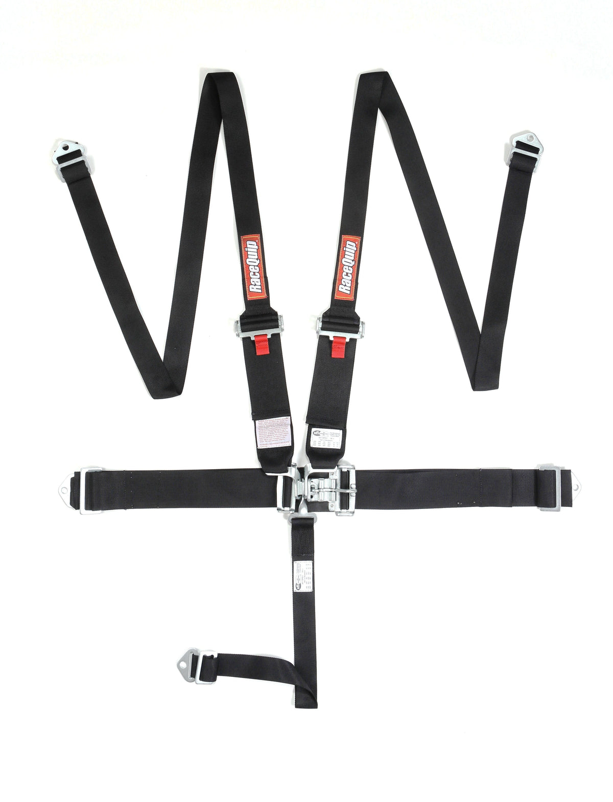 RaceQuip 717007 SFI 16.1 HANS/HNR 5-Point Latch and Link Racing Harness Set (Black)