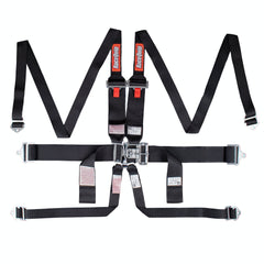 RaceQuip 718008 SFI 16.1 HANS/HNR 6-Point Latch and Link Racing Harness Set (Black)