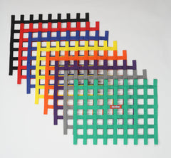 RaceQuip 721045 Non-SFI Ribbon-Style Race Car Window Net (Orange, 18x24)