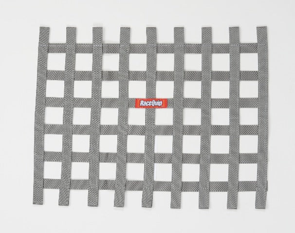 RaceQuip 721065 Non-SFI Ribbon-Style Race Car Window Net (Platinum, 18x24)