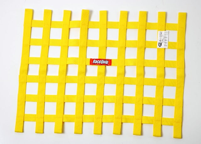RaceQuip 725035 SFI 24.1 Ribbon-Style Race Car Window Net (Yellow, 18x24)
