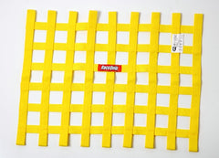 RaceQuip 725035 SFI 24.1 Ribbon-Style Race Car Window Net (Yellow, 18x24)