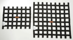 RaceQuip 726003 SFI 24.1 Ribbon-Style Race Car Window Net (Black, 18x18)