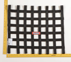 RaceQuip 726004 SFI 24.1 Ribbon-Style Race Car Window Net (Black, 18x21)