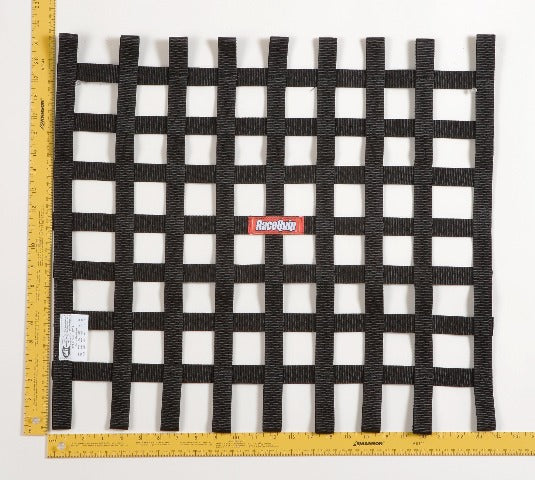 RaceQuip 726007 SFI 24.1 Ribbon-Style Race Car Window Net (Black, 21x24)