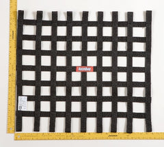 RaceQuip 726007 SFI 24.1 Ribbon-Style Race Car Window Net (Black, 21x24)