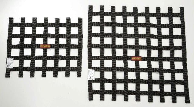 RaceQuip 726009 SFI 24.1 Ribbon-Style Race Car Window Net (Black, 24x24)