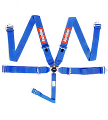 RaceQuip 741021 Sportsman SFI 16.1 5-Point Camlock Racing Harness Set (Blue/Pull-Down)