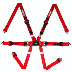 RaceQuip 857017 2 6 Pt Camlock Auto Racing Harness; Pull-Up Lap - Euro Sub Strap Seat Belt Set