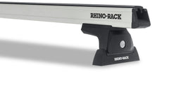 Rhino-Rack JA9115 Heavy Duty RLT600 Ditch Mount Silver 1 Bar Roof Rack