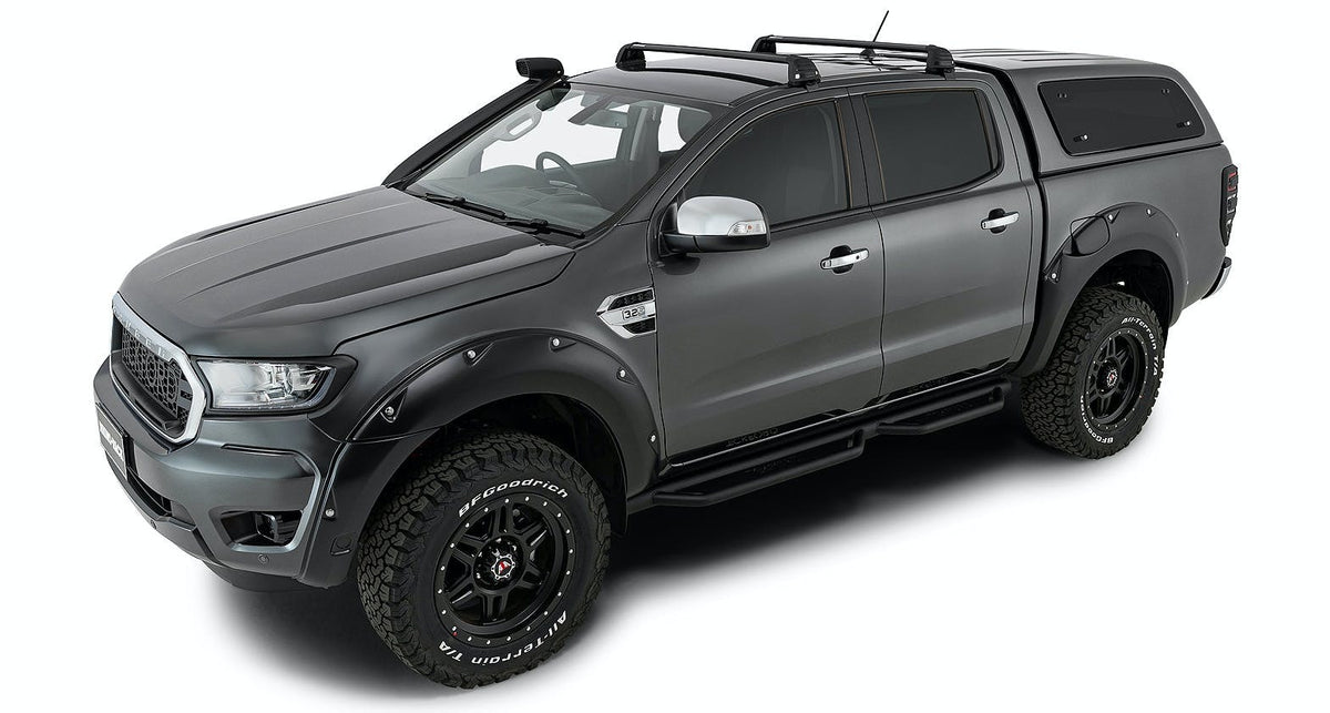 Rhino-Rack RV0321B Vortex ROC25 Flush Black 2 Bar Roof Rack