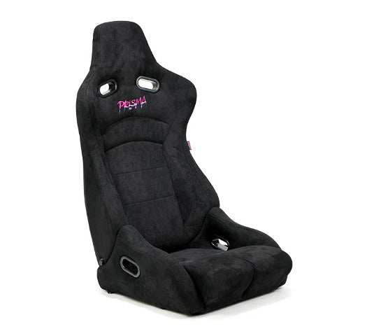 NRG Black on Black Reclinable Racing Seat Prisma- PAIR RSC-710L/R-BK