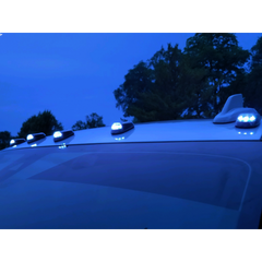 Race Sport Lighting 1007602 LoPro White LED Wireless Solar-Powered Truck CAB LED Light system