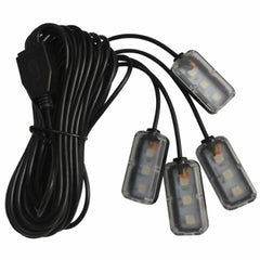 Race Sport Lighting LED Interior Ambient 18-Piece RGBW Multicolor Ultra-Flow Series ColorSmart 4-Door Vehicle Complete Kit  AKIT18