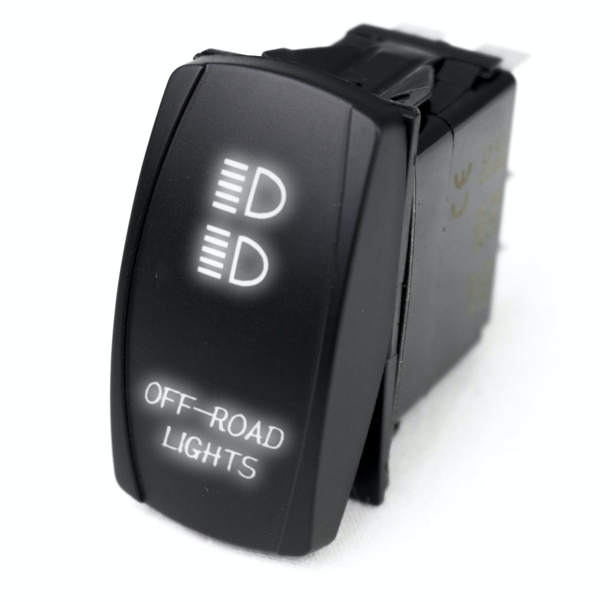 Race Sport Lighting RSLJ11W LED Rocker Switch w/White LED Radiance - Offroad Lights