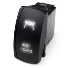 Race Sport Lighting RSLJ15W LED Rocker Switch w/White LED Radiance - Roof Lights