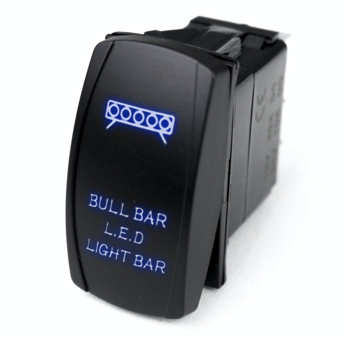 Race Sport Lighting RSLJ46B LED Rocker Switch w/Blue LED Radiance - Bull Bar LED Light Bar
