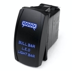 Race Sport Lighting RSLJ46B LED Rocker Switch w/Blue LED Radiance - Bull Bar LED Light Bar