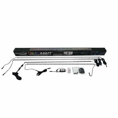 Race Sport Lighting ColorSMART Chasing Pattern RGB LED Aluminum Solid Underbody Kit with Key Card RGB Remote and Bluetooth App Control Race Sport Lighting RSUKIT-C