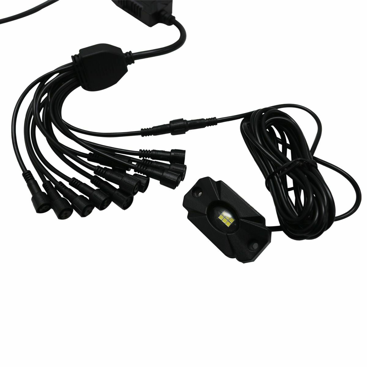 Race Sport Lighting NEW - 12pc Ultra Bright White 14000 Lumen LED Rock Light Crawler Kit with Seven Fade and Strobe Patterns Race Sport Lighting ULTRA12WK