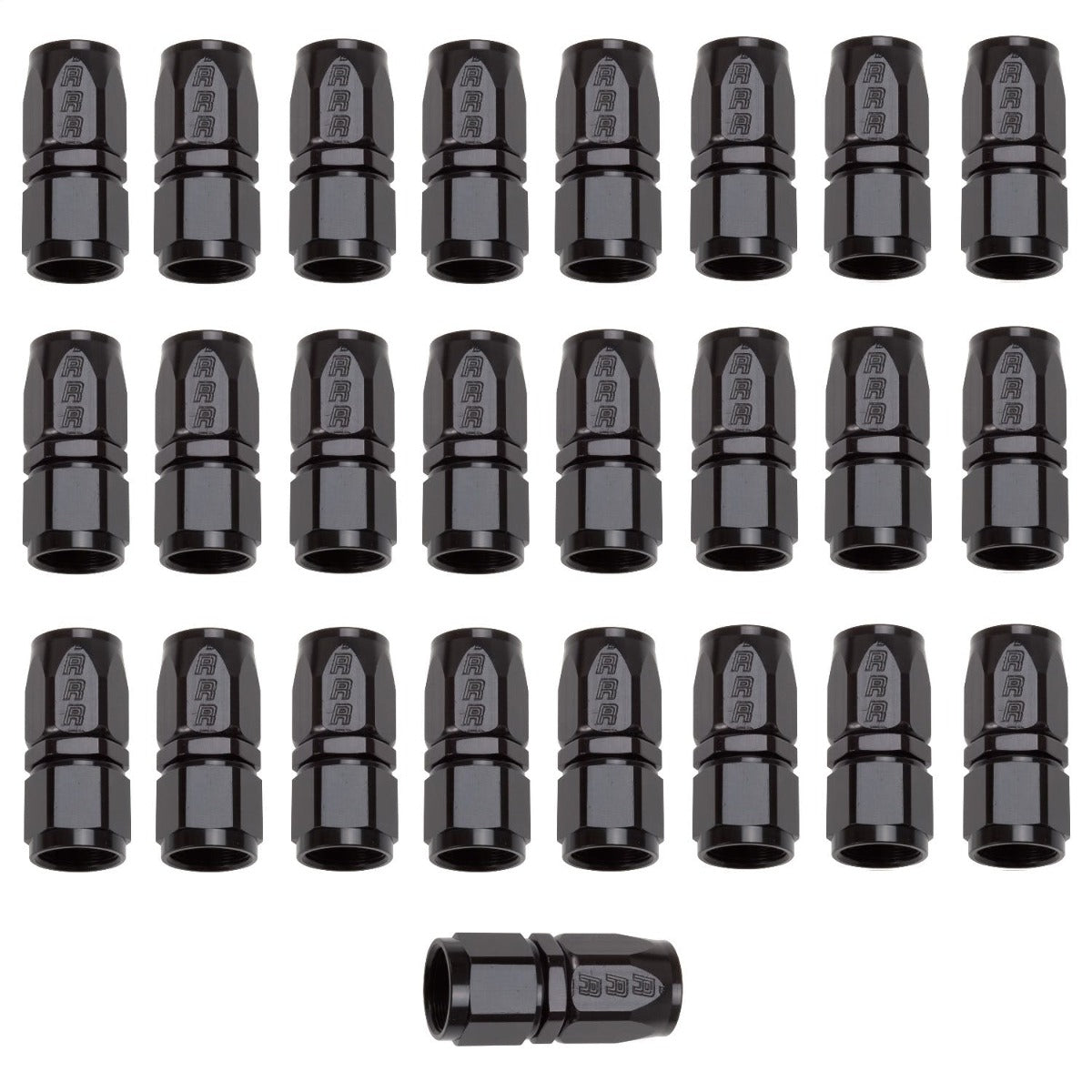 Russell 610037 Full Flow Hose End. Straight -8 AN 25 pc Bulk Package