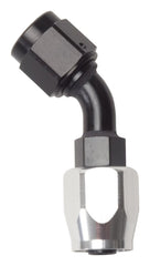 Russell 610123 Hose End -12 45? Black/Silver