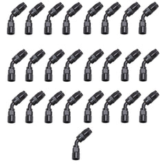 Russell 610125 Full Flow Hose End 45 deg -12AN All Black Finish