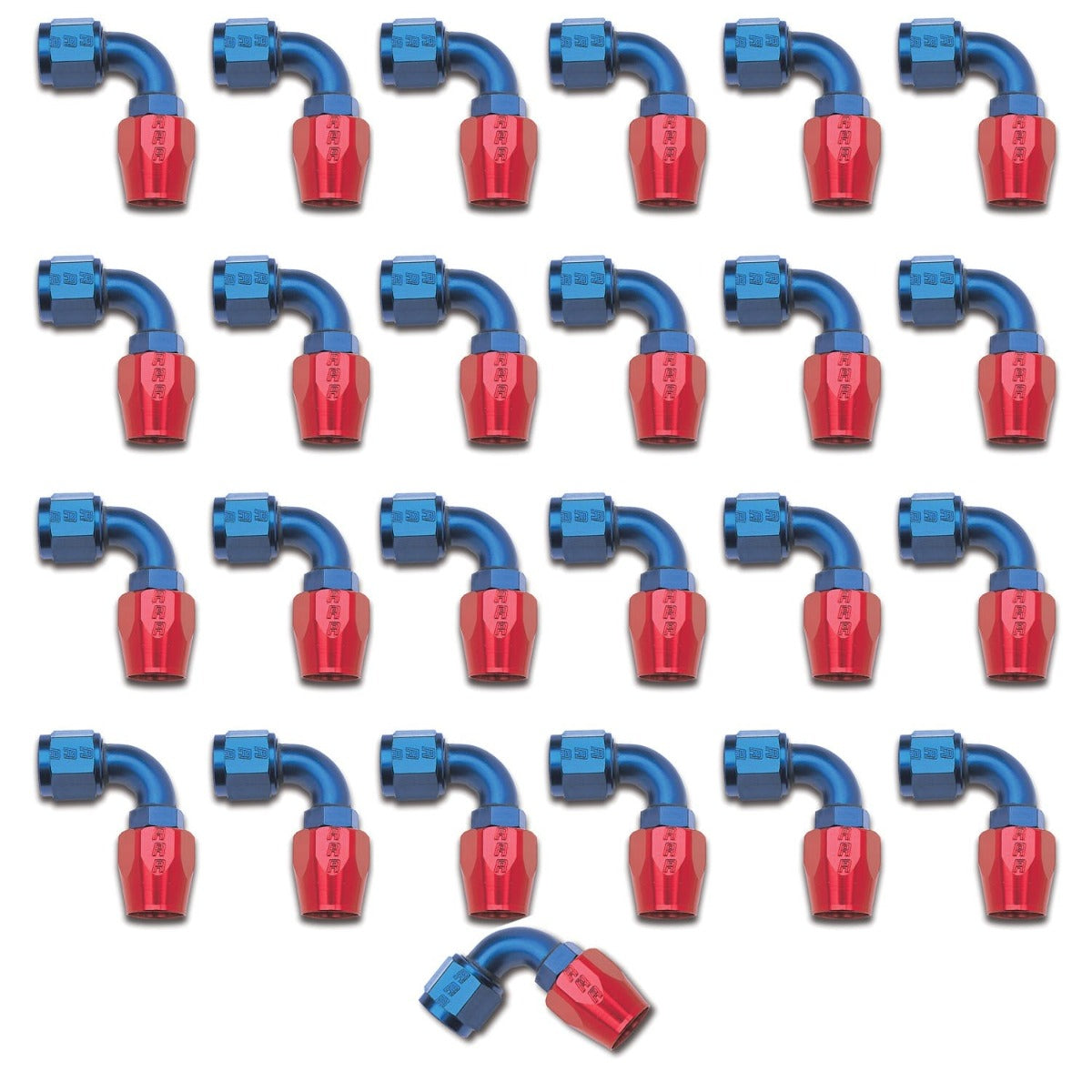 Russell 610158 Full Flow Hose End -4 90degree 25 Piece Bulk Package
