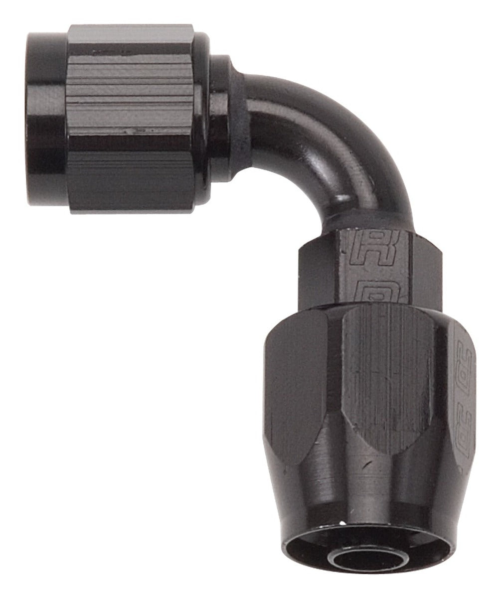 Russell 610165 Full Flow Hose End 90 deg -6AN All Black Finish