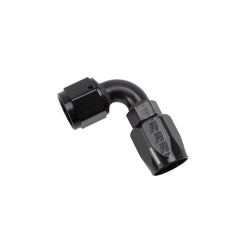 Russell 610175 Full Flow Hose End 90 deg -8 AN All Black Finish