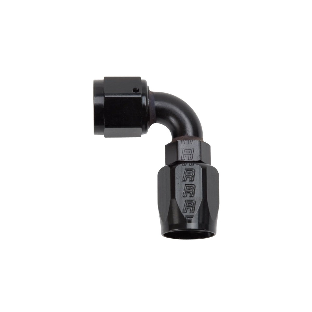 Russell 610175 Full Flow Hose End 90 deg -8 AN All Black Finish