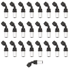 Russell 610418 Hose End. -4 Crimp on. 45?. Black and Clear