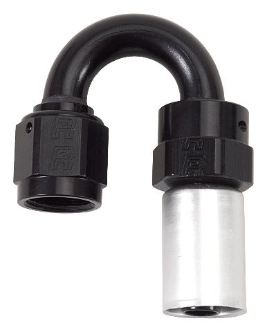 Russell 610513 Hose End -6 Crimp-on Swivel 180? Black/Clear