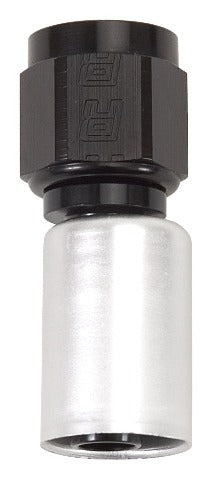 Russell 610523 Hose End Crimp 8 Straight Blk/Slv