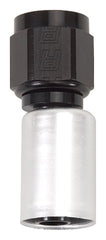 Russell 610523 Hose End Crimp 8 Straight Blk/Slv