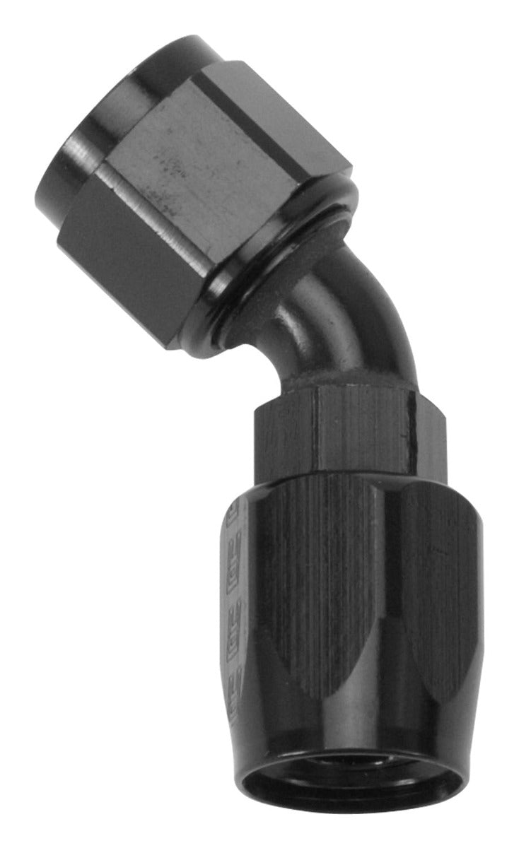 Russell 613125 Full Flow Swivel Hose End 45 deg -12 AN All Black Finish