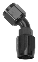 Russell 613125 Full Flow Swivel Hose End 45 deg -12 AN All Black Finish