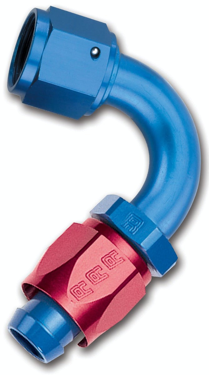 Russell 613400 Full Flow Swivel Tight Radius Hose End 120 #6 Anodized