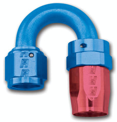 Russell 613500 Full Flow Swivel Tight Radius Hose End 180 #6 Anodized