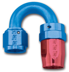 Russell 613510 Full Flow Swivel Tight Radius Hose End 180 #8 Anodized
