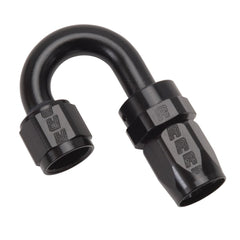 Russell 613515 Full Flow Swivel Hose End 180 deg -8 AN Tight Radius ALL Black Finish