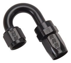 Russell 613525 Full Flow Swivel Hose End 180 deg -10AN Tight Radius ALL Black Finish