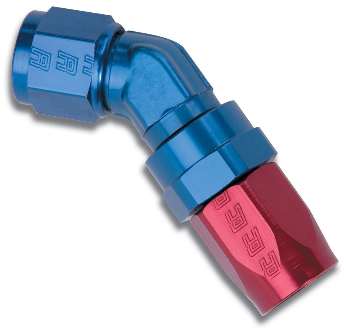 Russell 613620 Full Flow Forged Swivel Hose End #10 45 Degree  Anodize