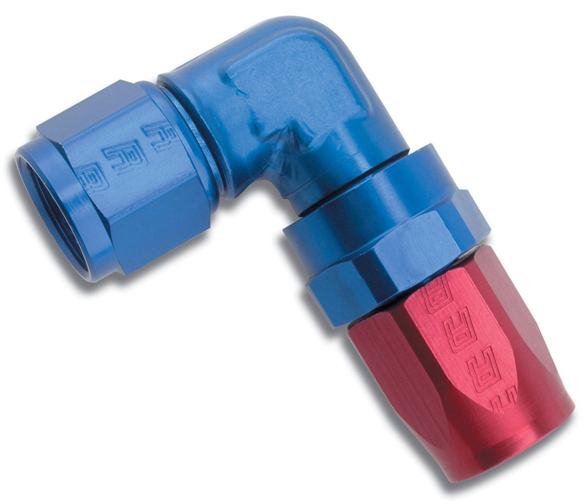 Russell 613650 Full Flow Forged Swivel Hose End #8 90 Degree  Anodize