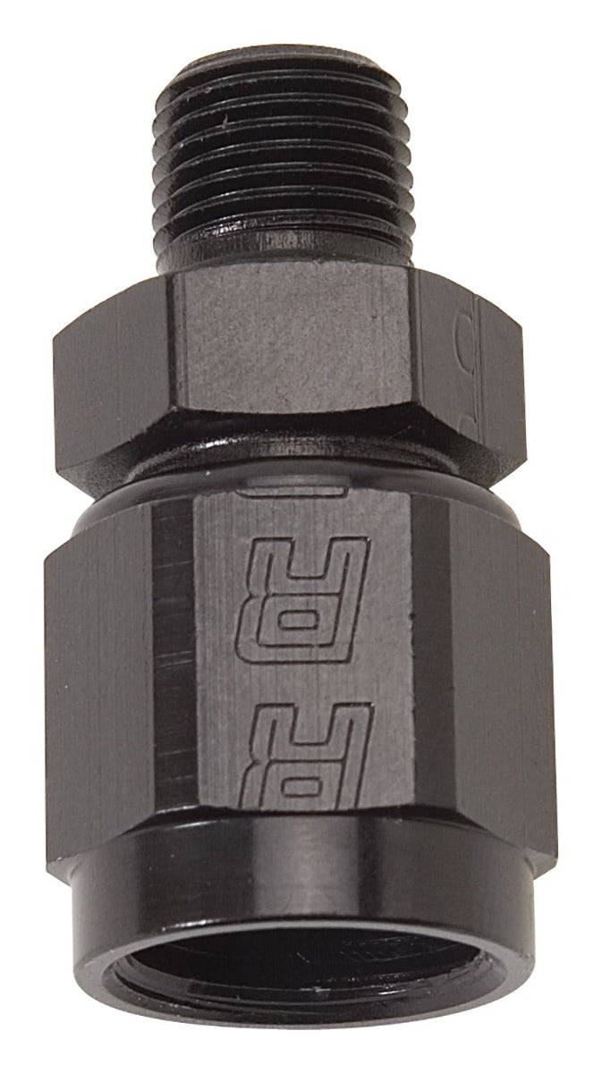 Russell 614217 Straight  AN Swivel to Male NPT #8 - Black
