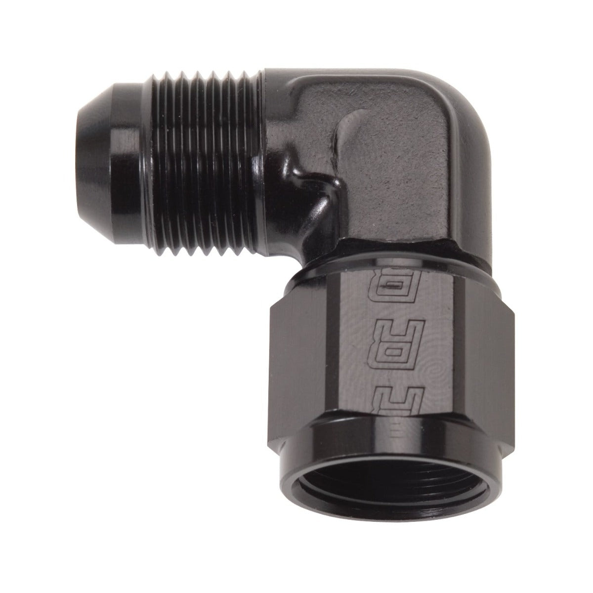 Russell 614805 90deg Female AN Swivel to Male AN #6 Black