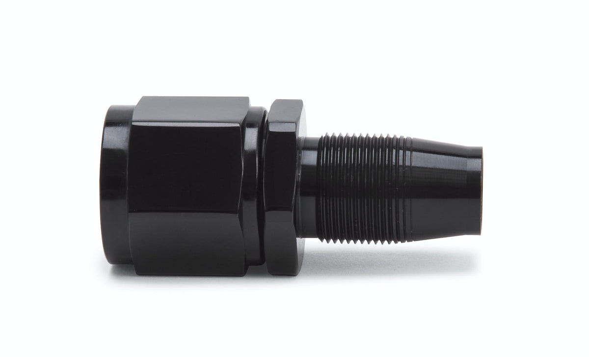 Russell 615033 -8 An Hose End w/o Socket Straight Pol and Blk Anodized