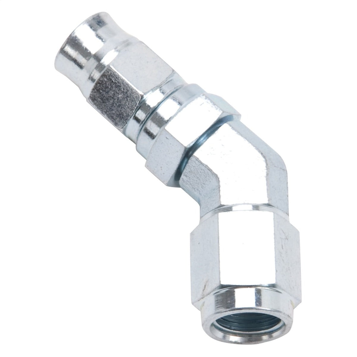 Russell 620381 Powerflex Rebuildable Hose End #3 AN 45 Deg Forged SS Finish